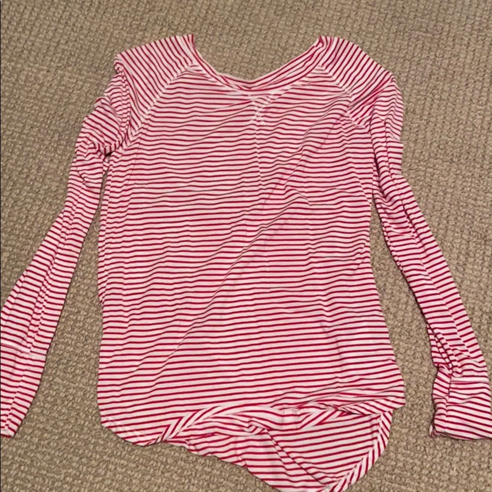 Soft striped pajama top